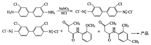 聯(lián)苯胺黃反應(yīng)原理圖