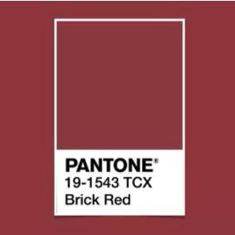 Brick Red PANTONE 19-1543 TCX