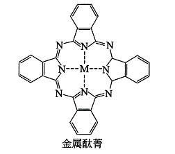 金屬酞菁化學(xué)結(jié)構(gòu)圖